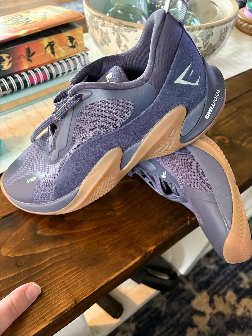 Gymshark Purple and Tan/Sesame Athletic Shoes